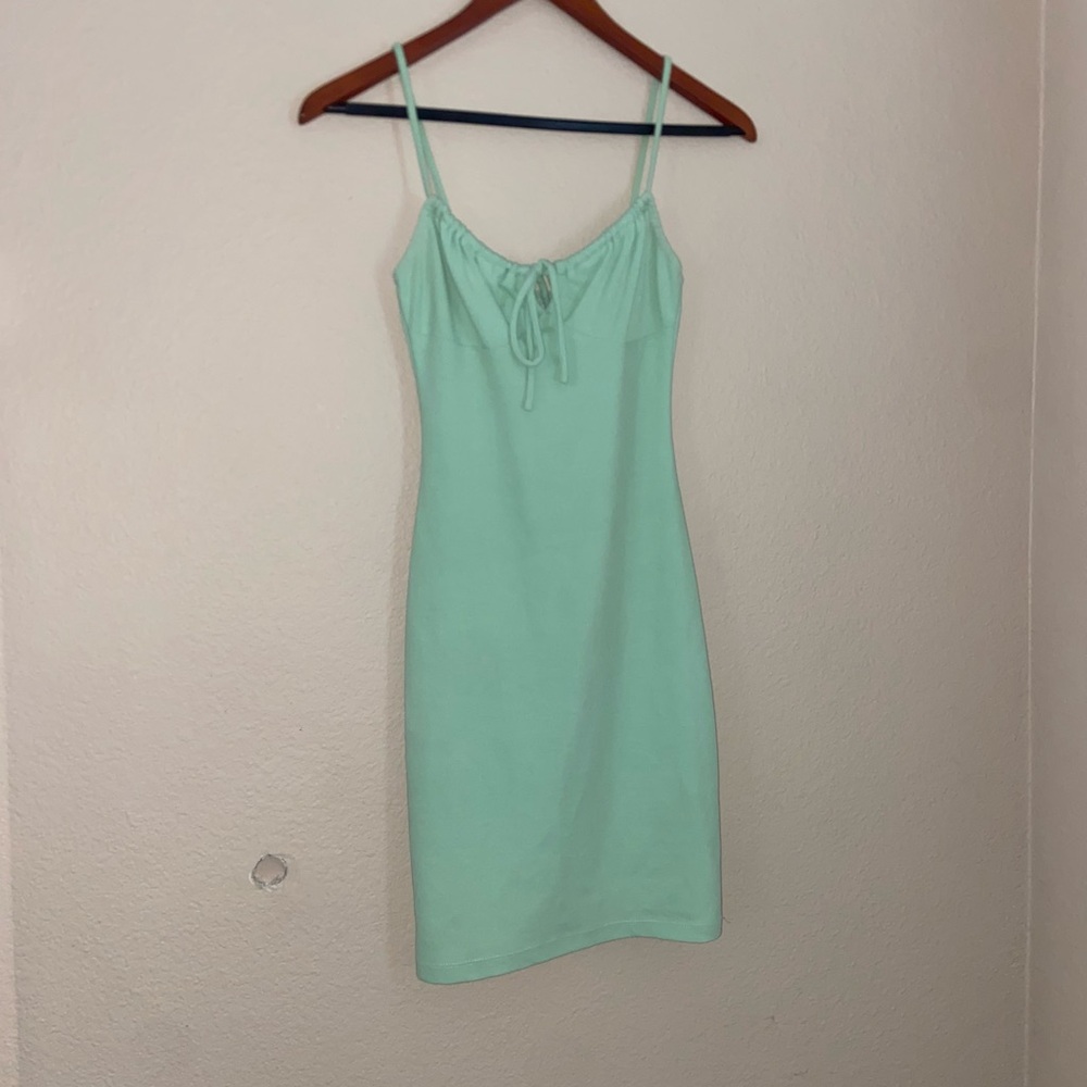 Green Princess Polly mini dress y2k bodycon street wear formal going out vibes - Picture 2 of 16